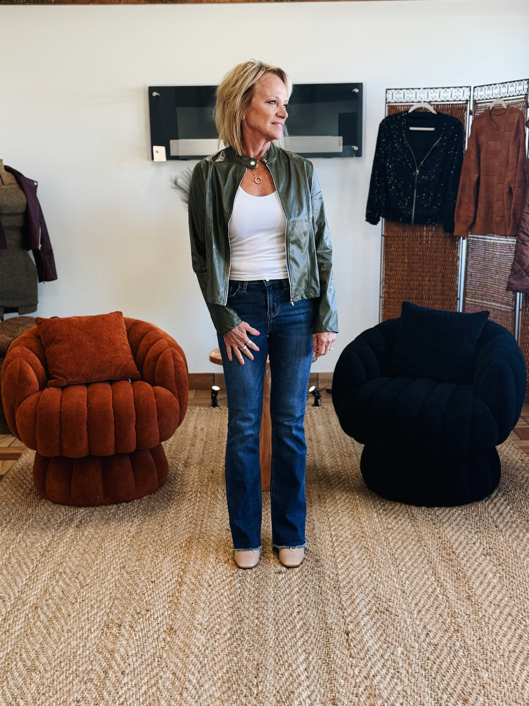 The Evergreen Edge Jacket – Structured Olive Layer