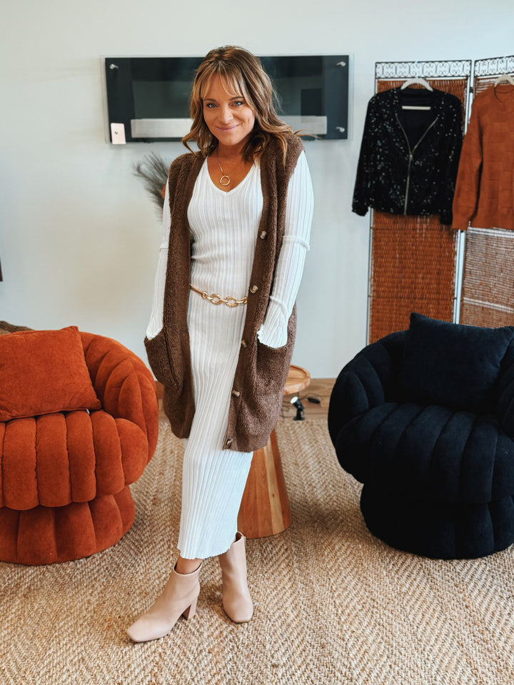 The Poise Thread - Ribbed Sweater Dress