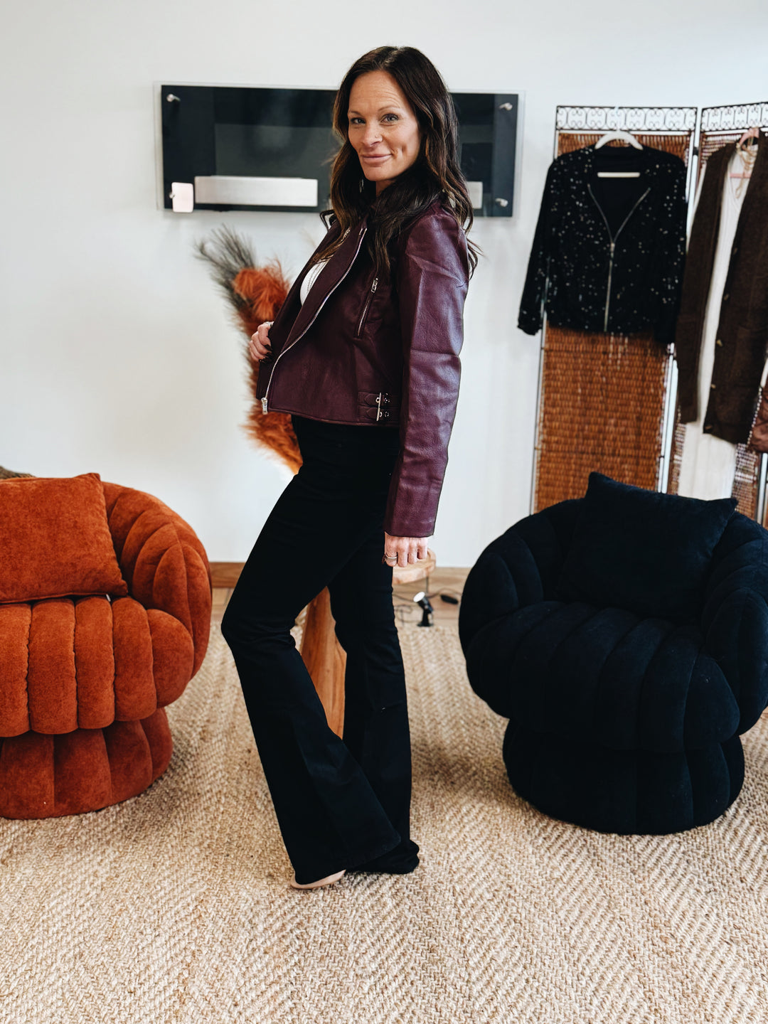 The Rebel Edge - Burgundy Jacket