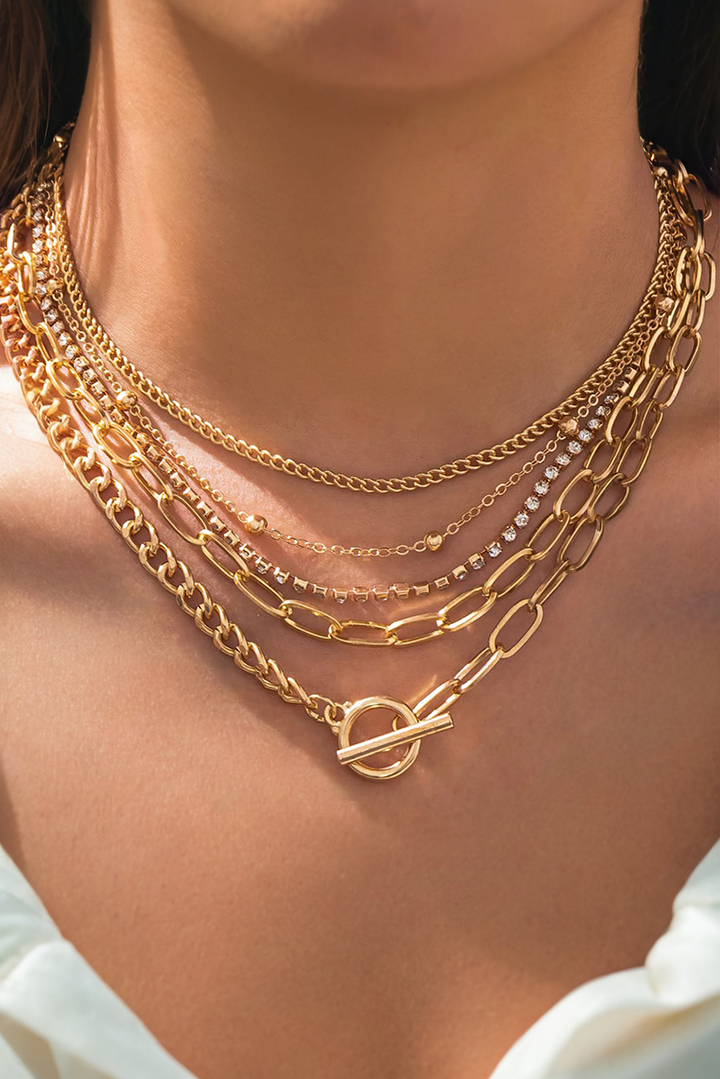 The Aligned Layers – Chain Link Necklace