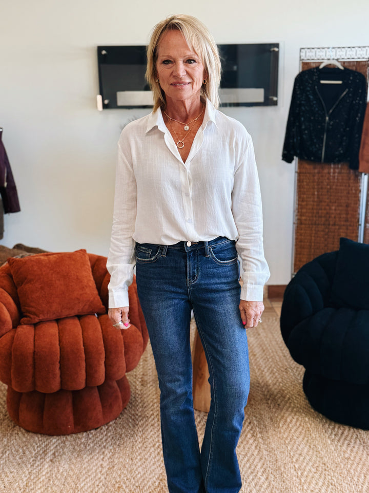 The Clarity Shirt - Button Down Loose Blouse