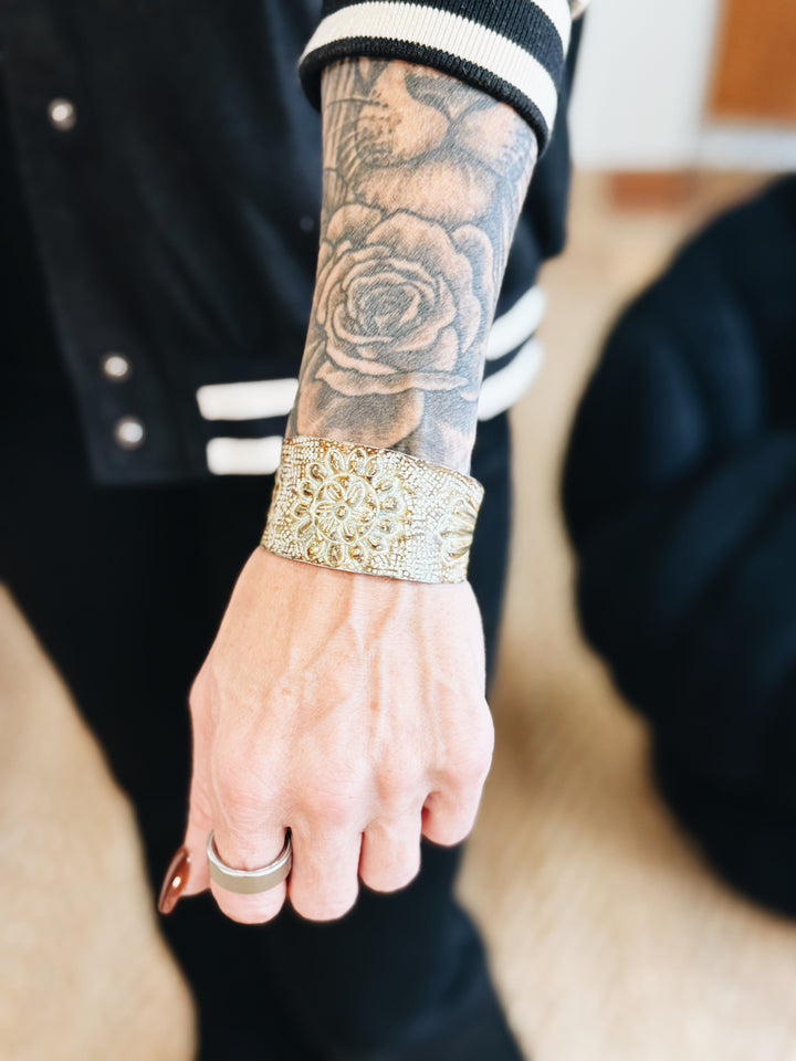 The Gilded Bloom Cuff