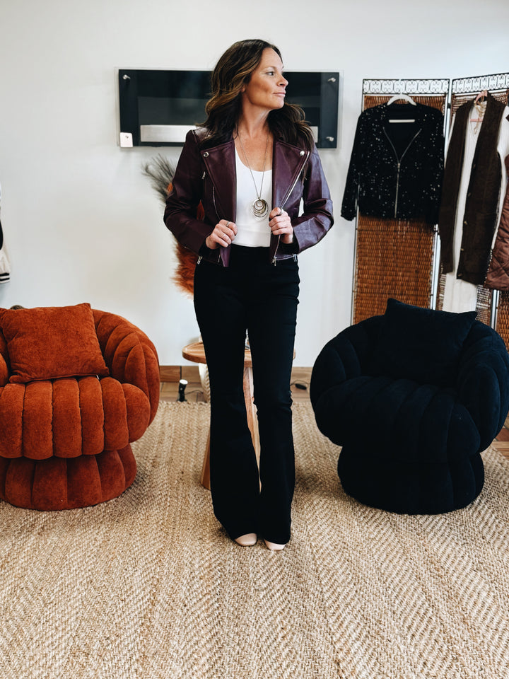 The Rebel Edge - Burgundy Jacket