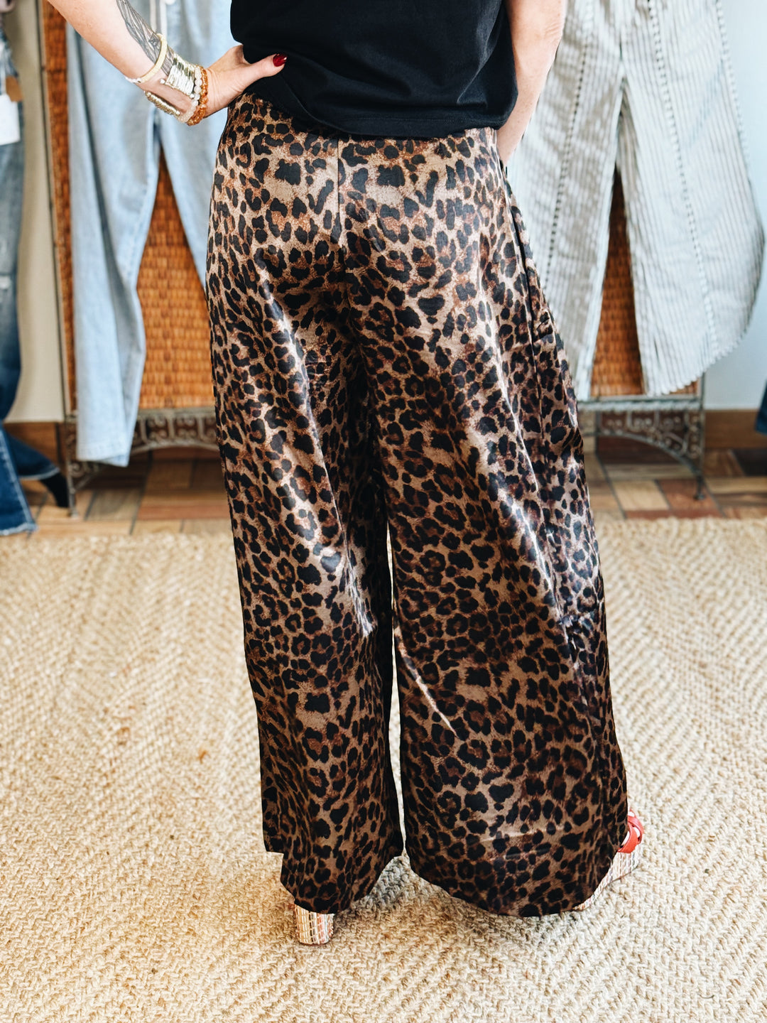 Untamed Elegance Satin Trousers