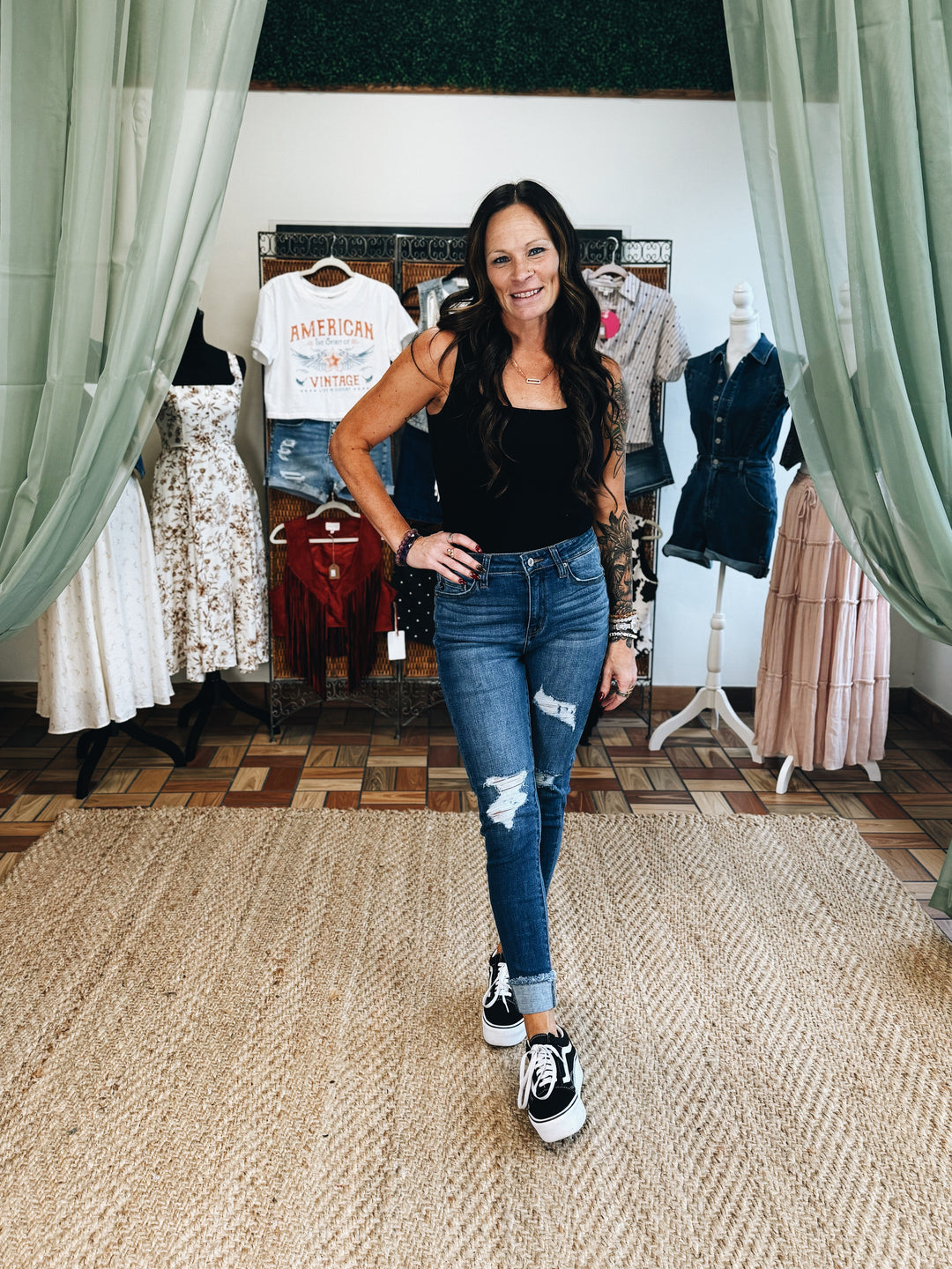The Fray Forward – Light Wash Mid-Rise Ripped Jean