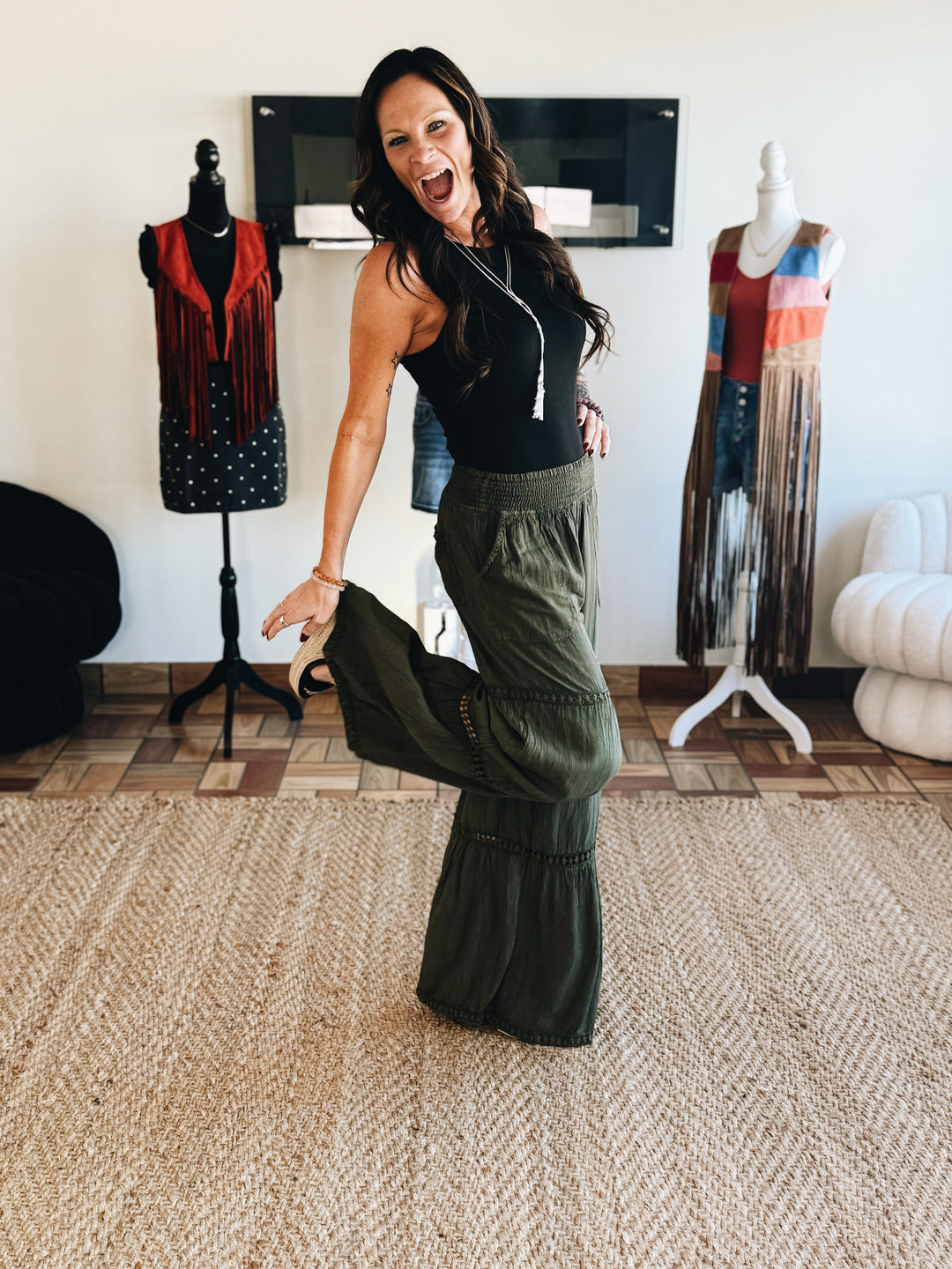 Terrain Line Wide Leg Pants