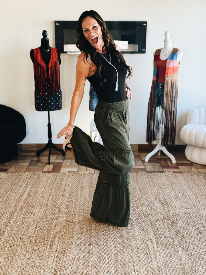 Terrain Line Wide Leg Pants