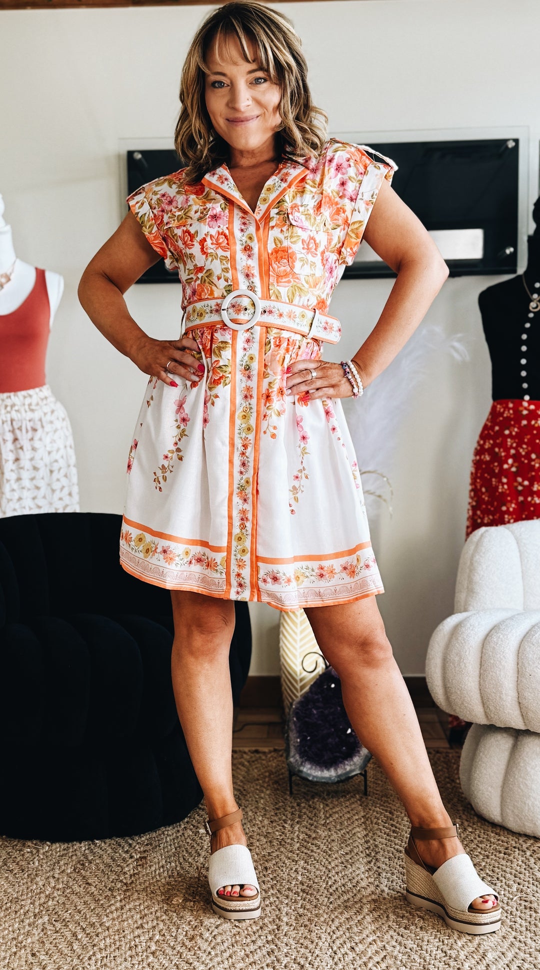 The Garden Party Belted Dress