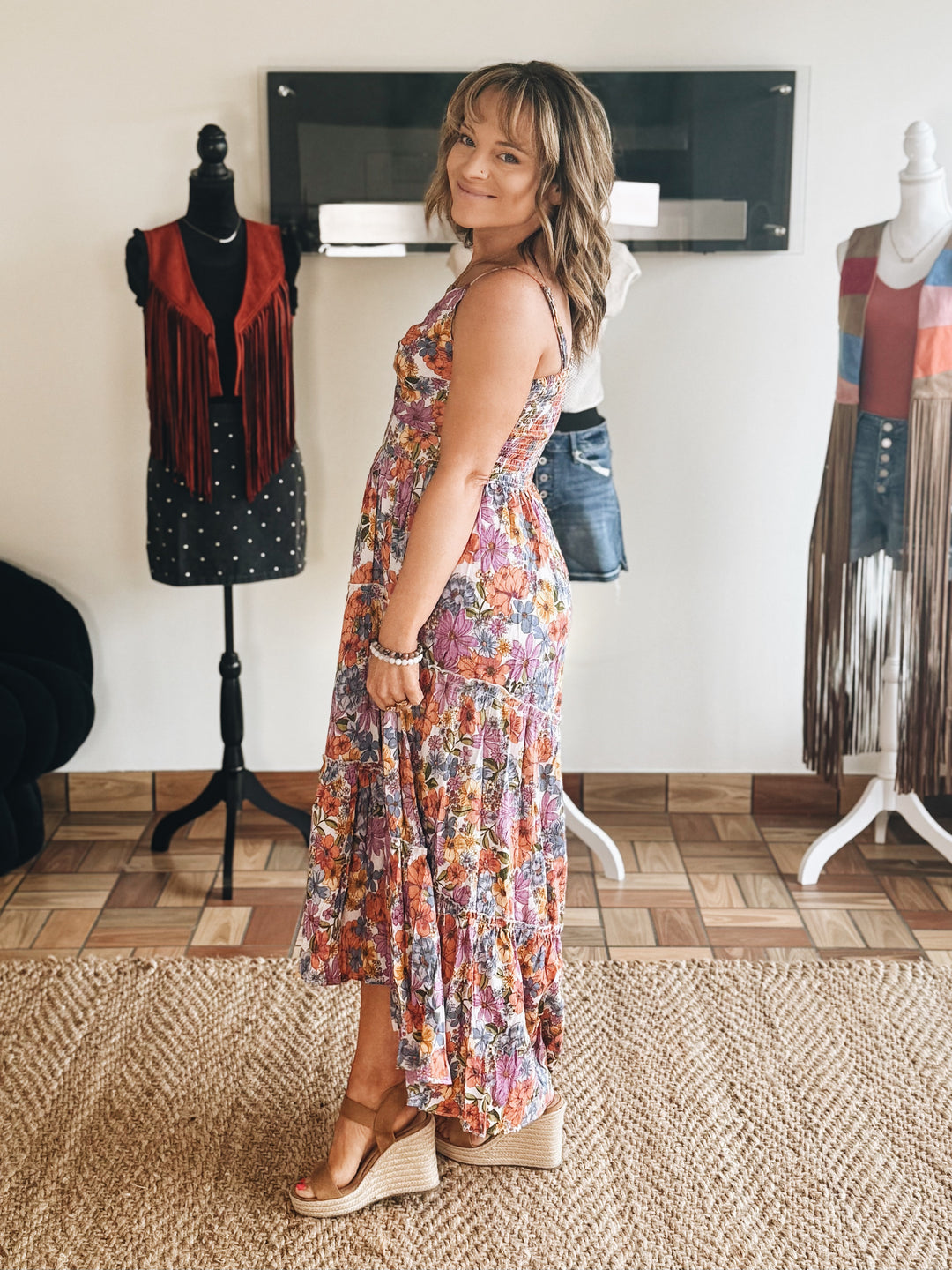 Bloomveil Midi Dress