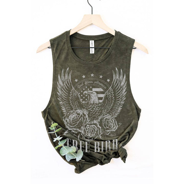 The Free Bird Graphic Tank (Red)