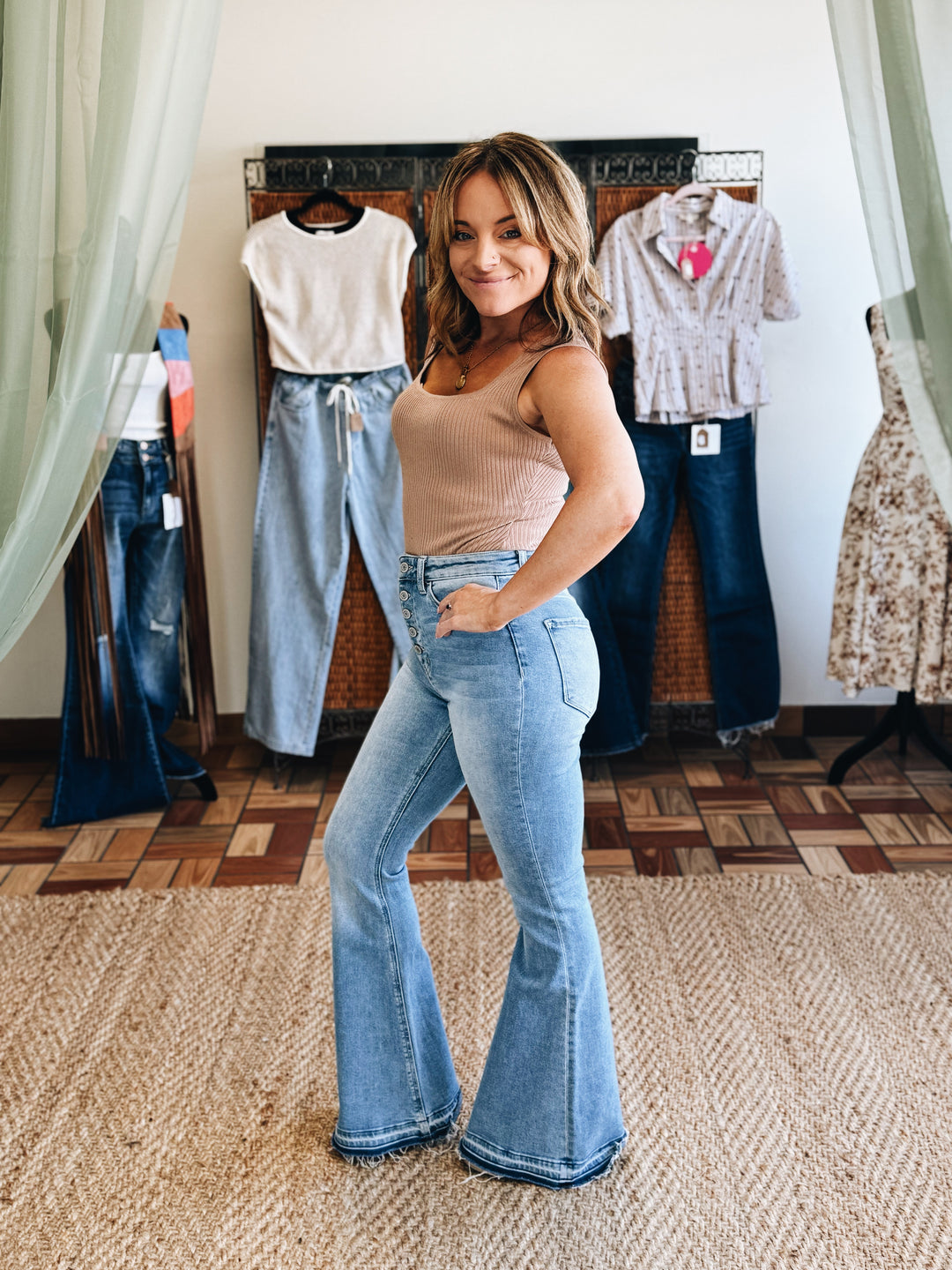 The Revival Super High-Rise Flare Jean