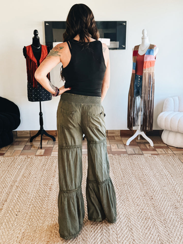 Terrain Line Wide Leg Pants