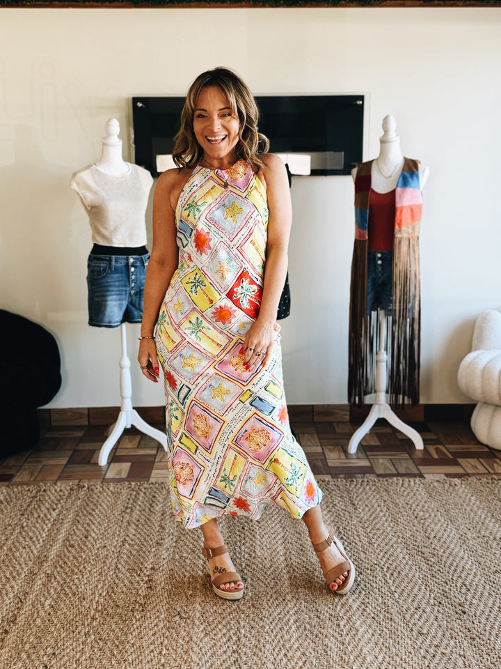 Sunspell Patchwork Midi Dress