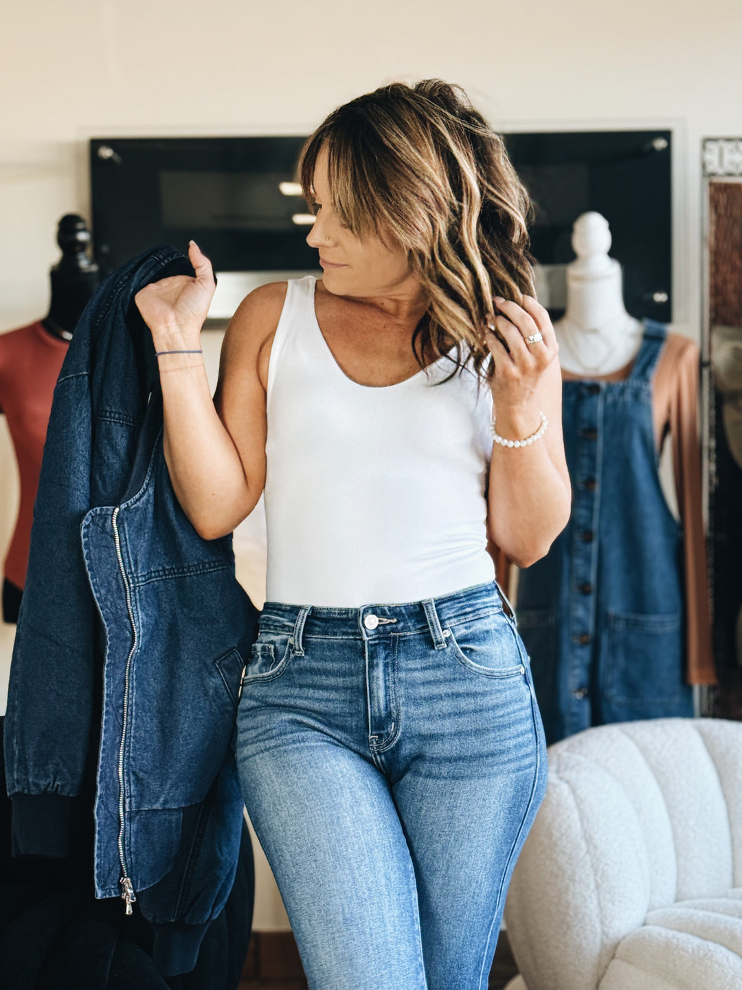 The Ever After Double-Layer Bodysuit (Color: White)