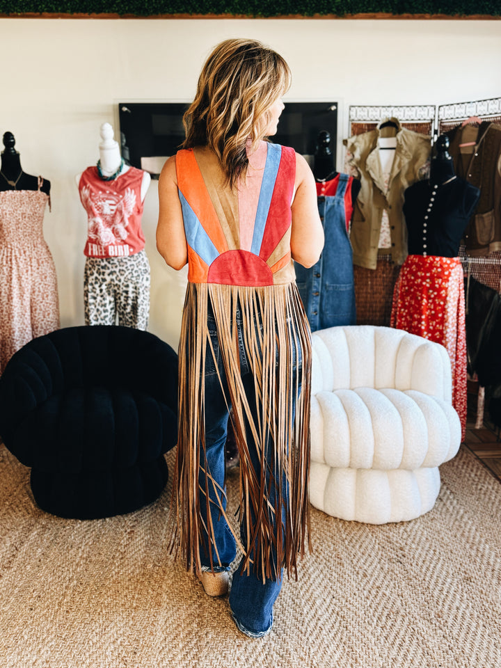 Painted Desert Fringe Vest