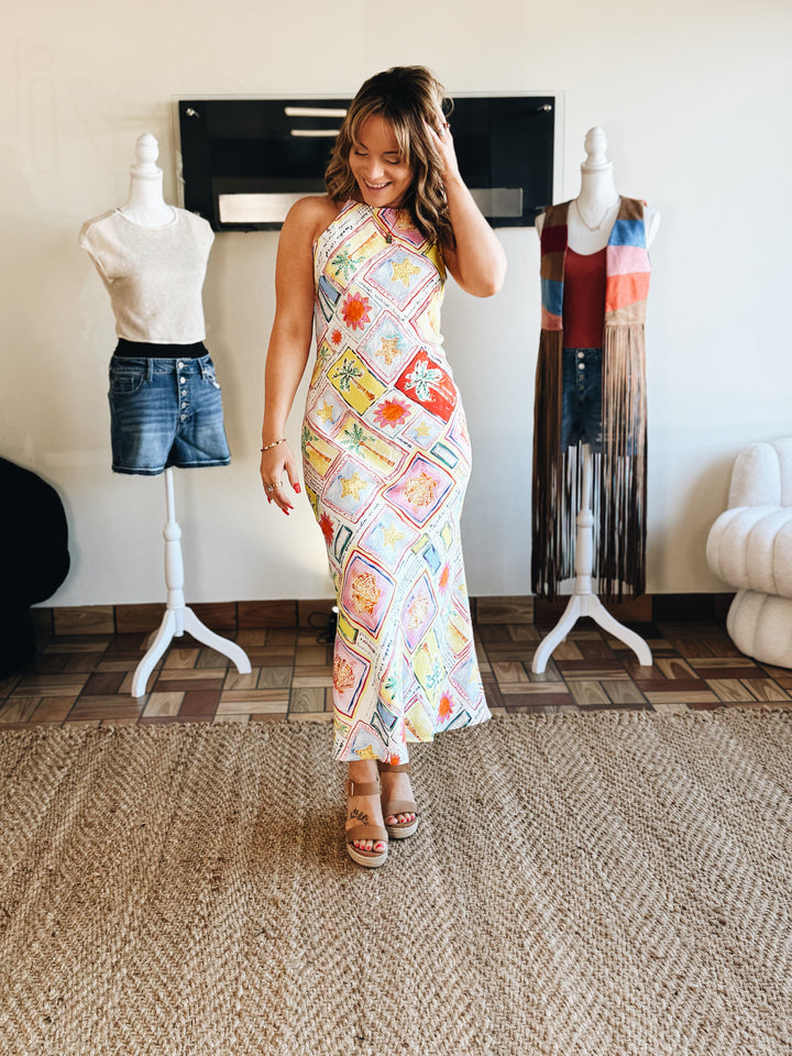 Sunspell Patchwork Midi Dress