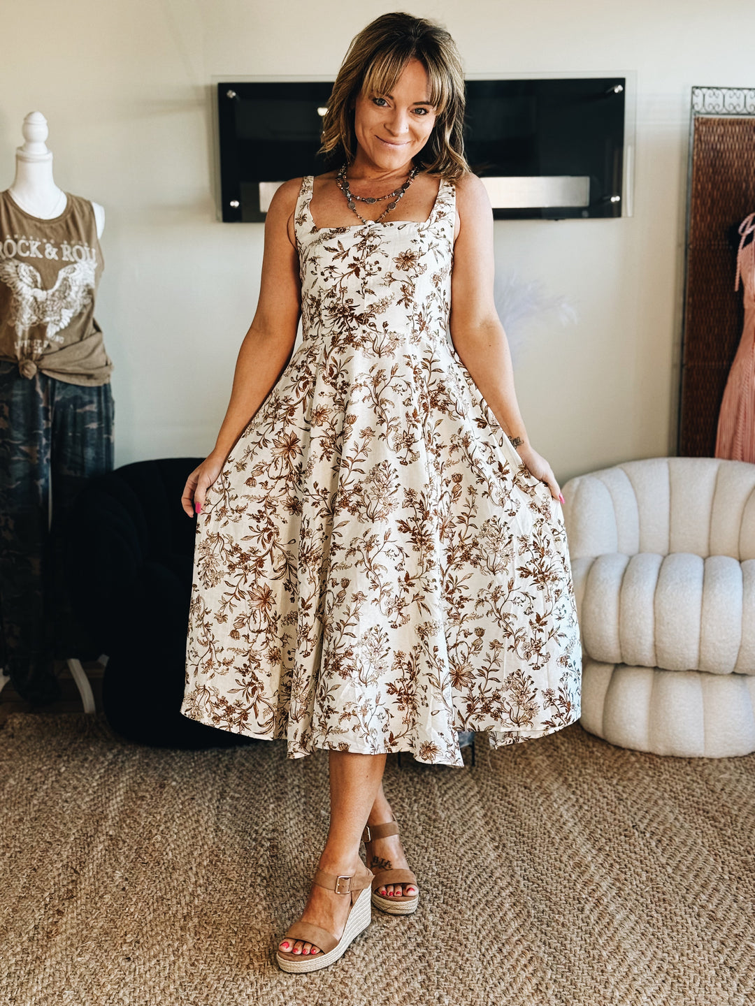The Soft Bloom Slip Dress