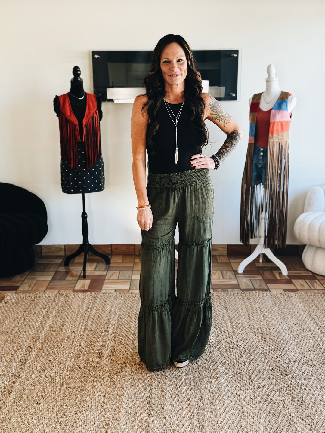 Terrain Line Wide Leg Pants