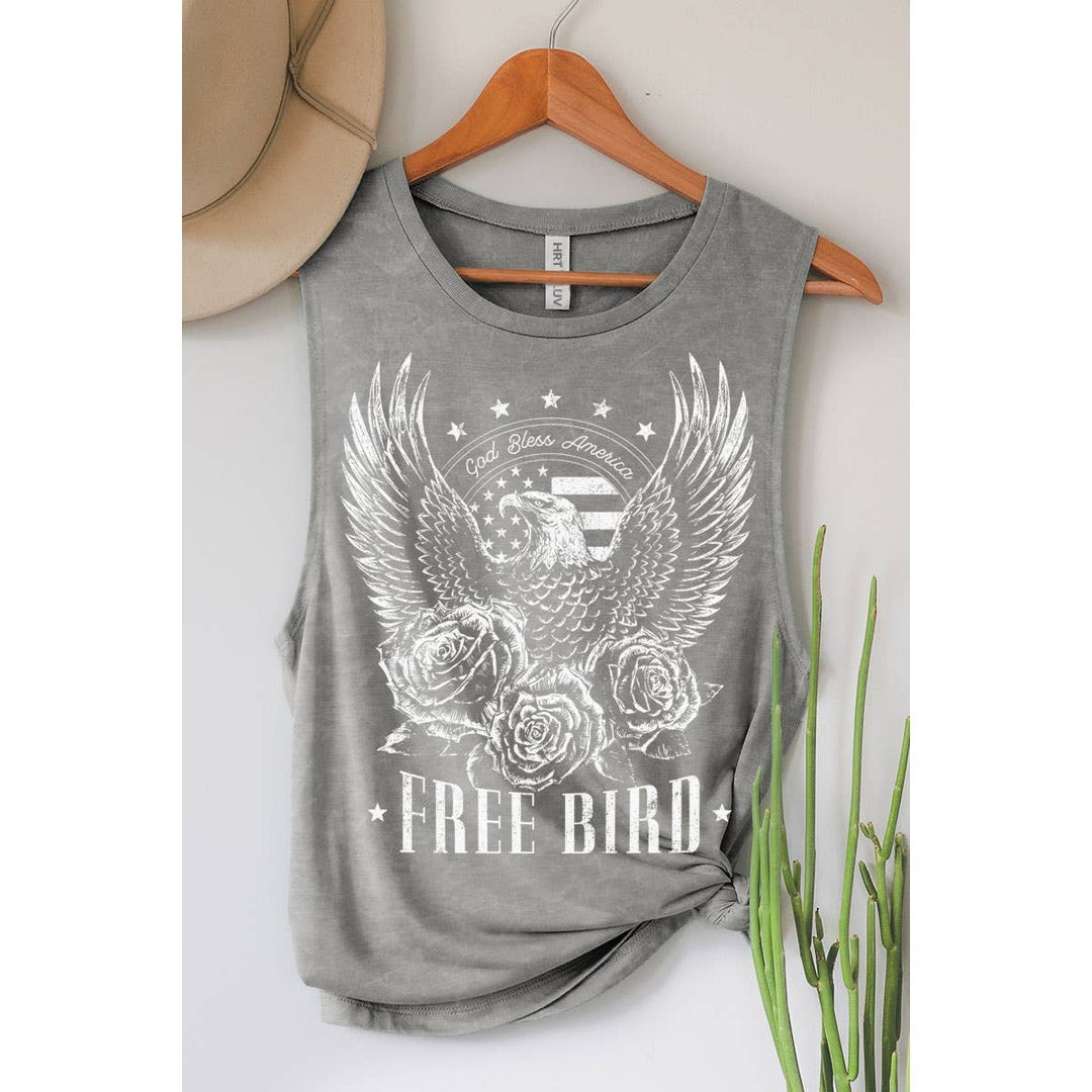 The Free Bird Graphic Tank (Red)