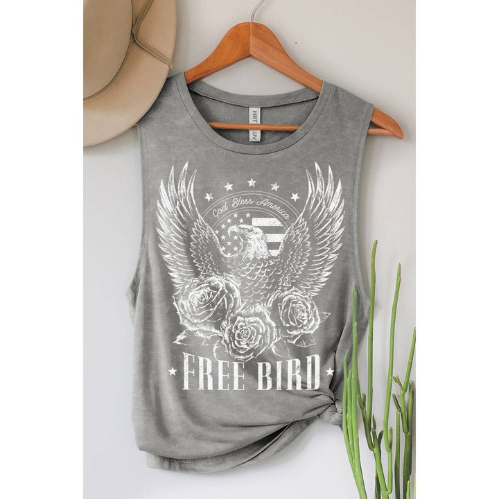 The Free Bird Graphic Tank (Red)