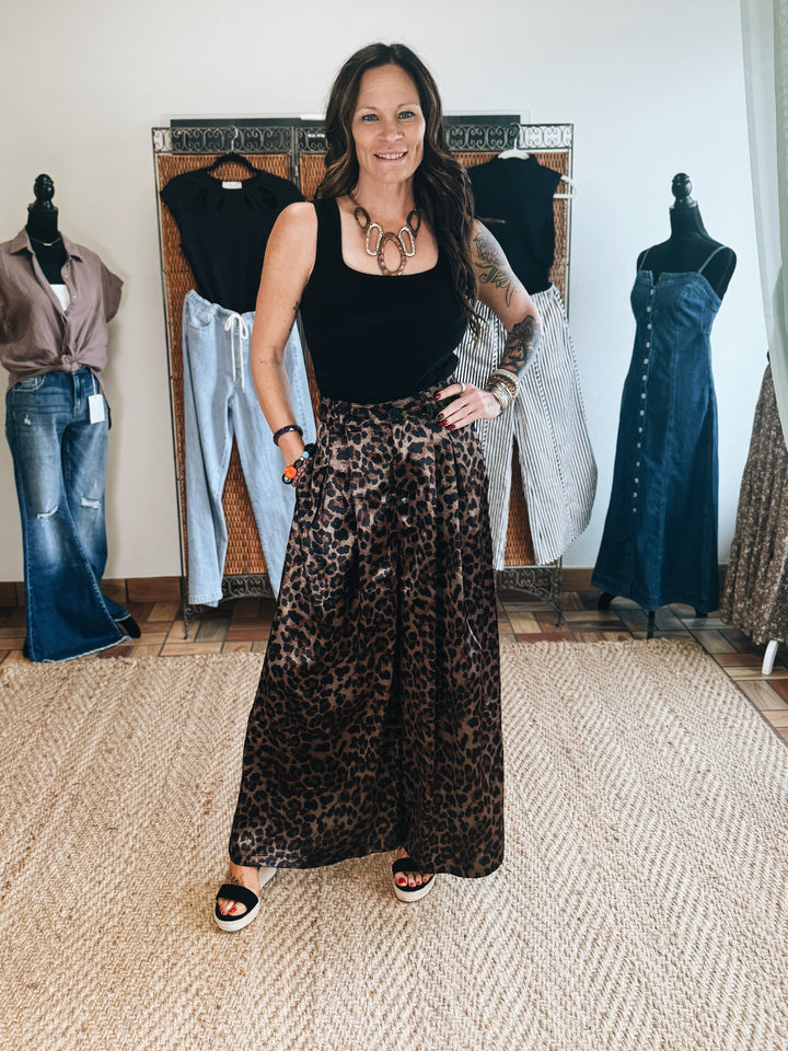 Untamed Elegance Satin Trousers