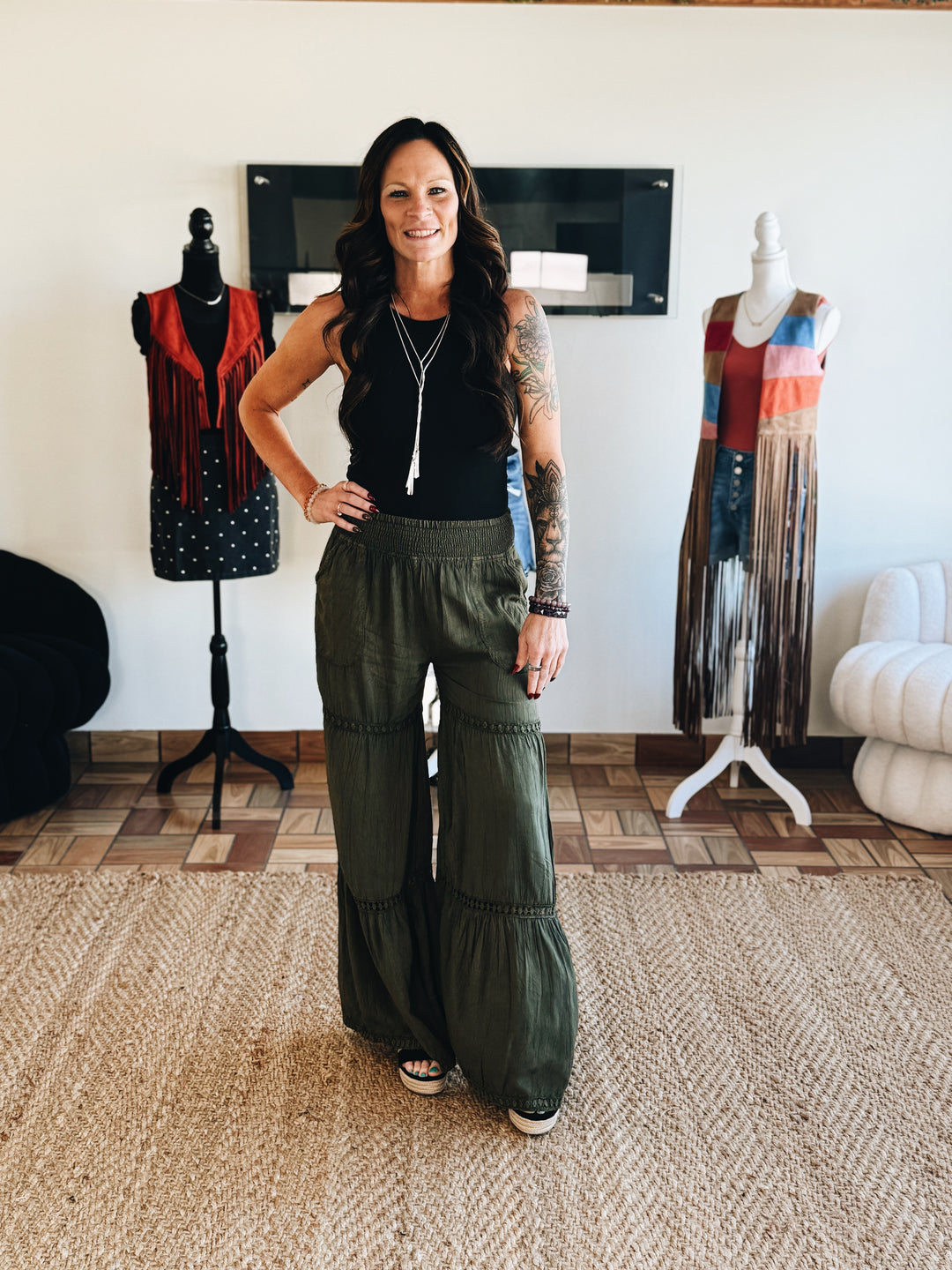 Terrain Line Wide Leg Pants