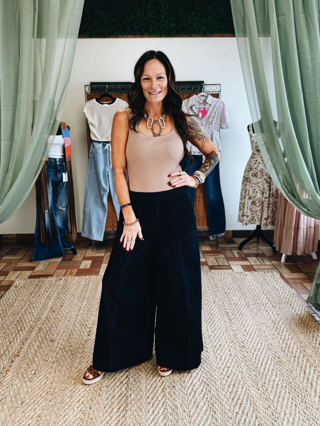 Blue Hour Wide Leg Jeans