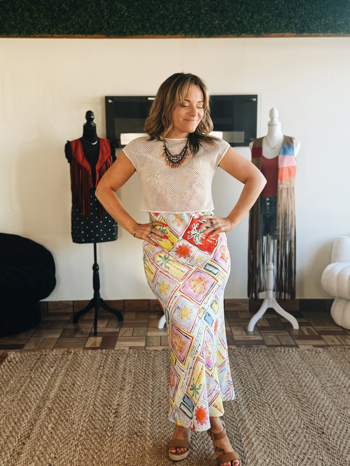 Sunspell Patchwork Midi Dress