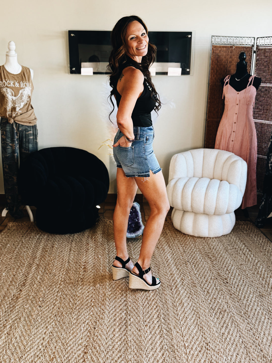 The Buttonline Rebel Denim Shorts