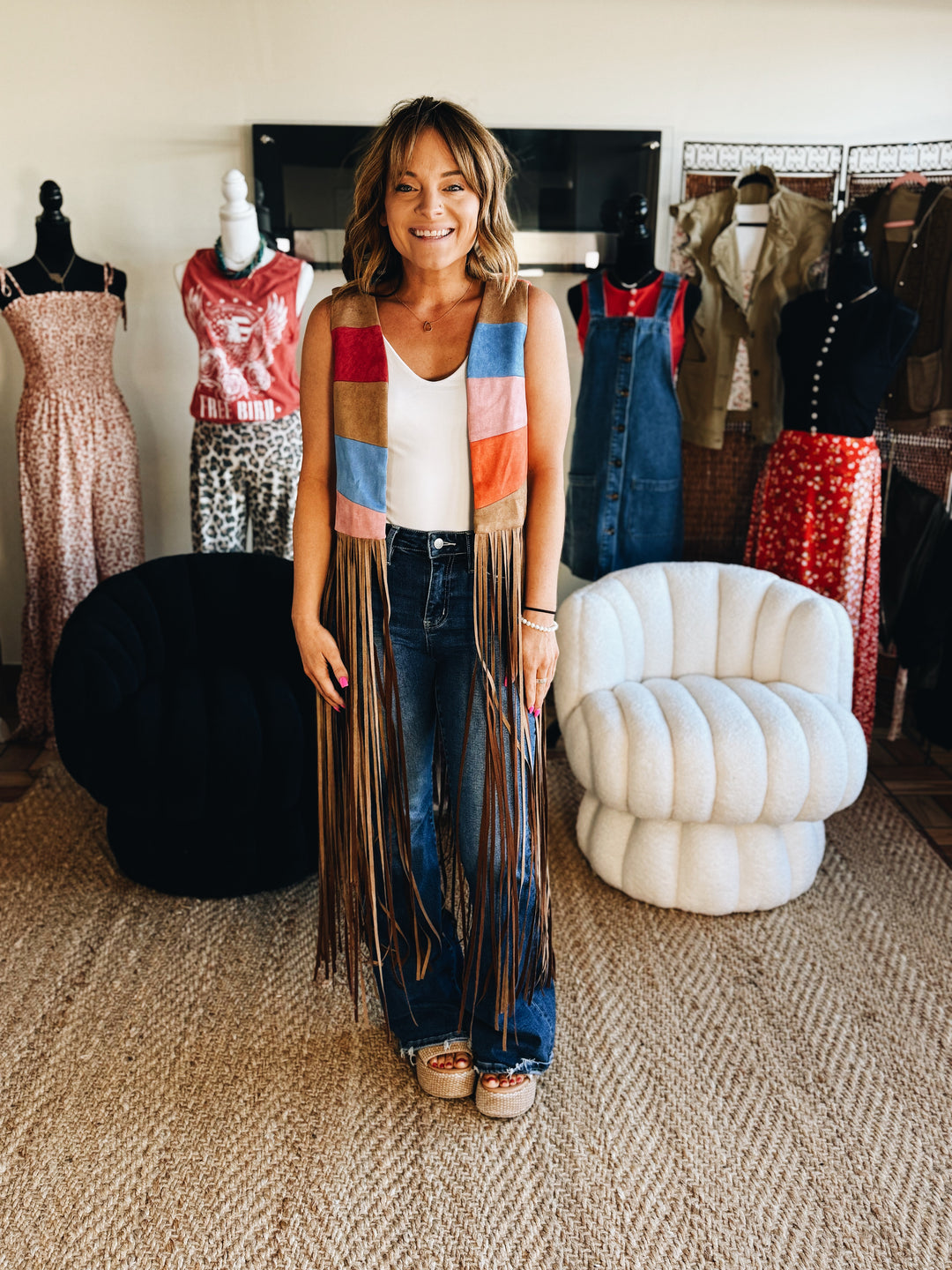 Painted Desert Fringe Vest