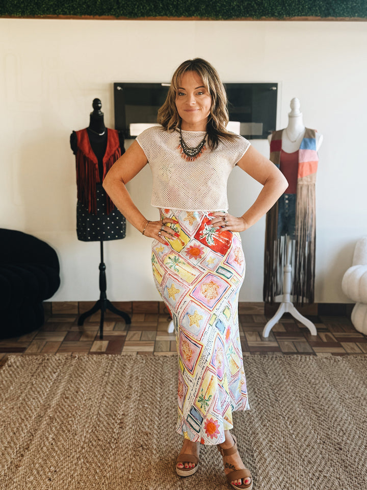 Sunspell Patchwork Midi Dress