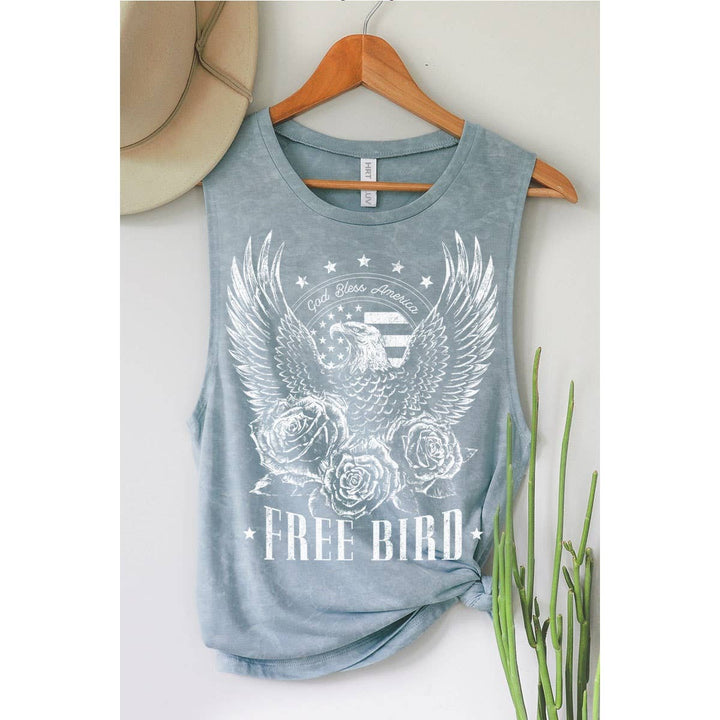 The Free Bird Graphic Tank (Red)