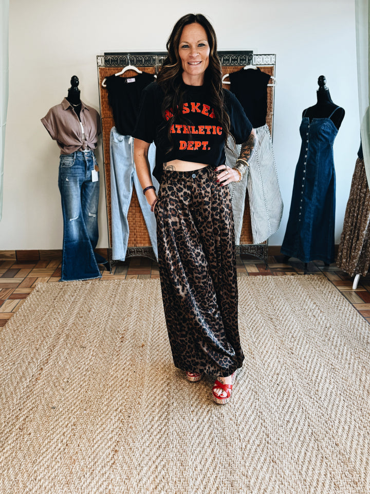 Untamed Elegance Satin Trousers