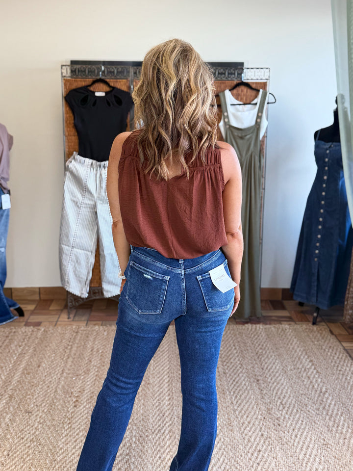 Autumn Ease Blouse - Brown
