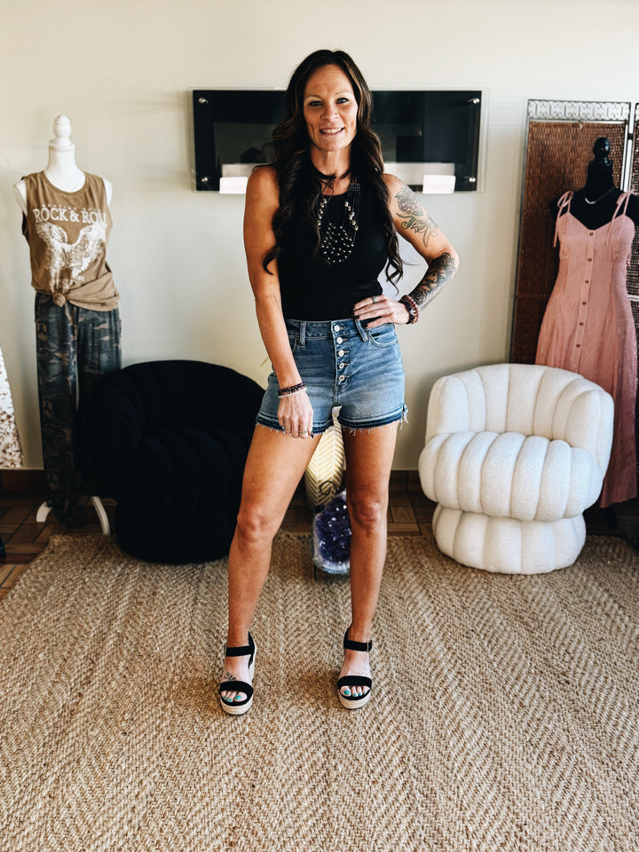 The Buttonline Rebel Denim Shorts