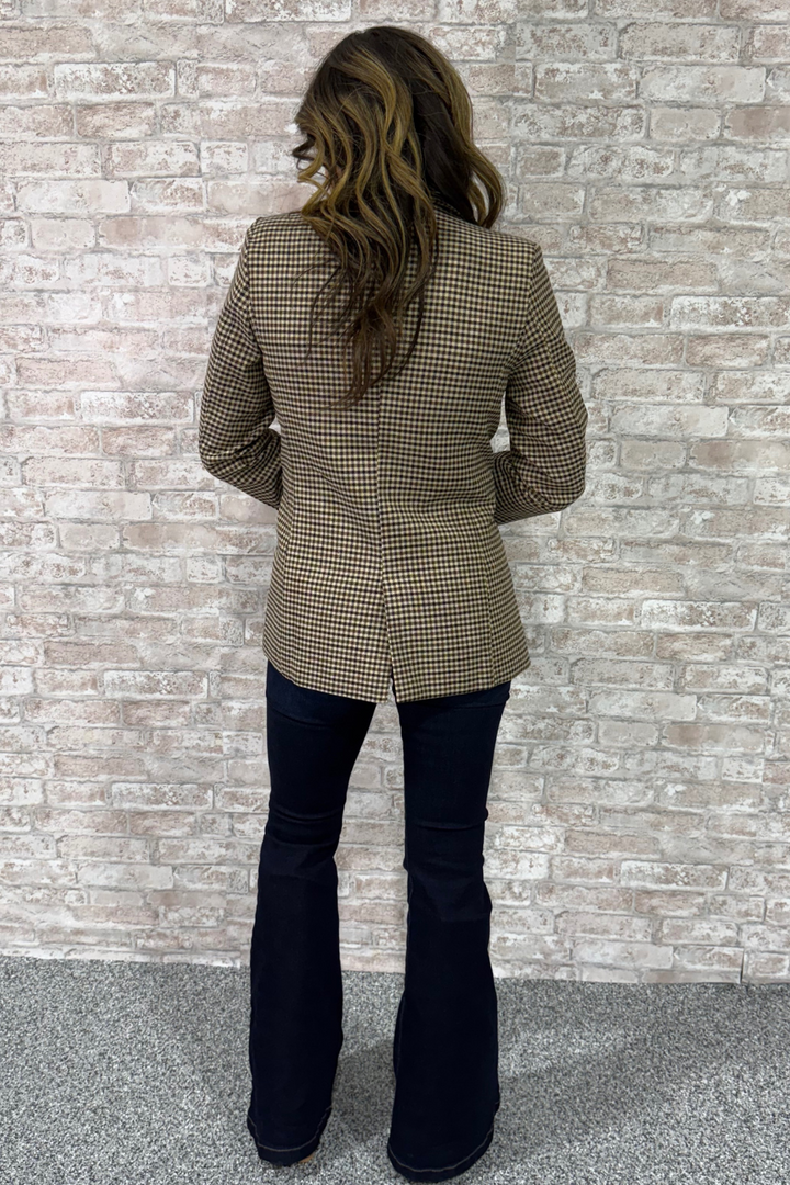 The Checked One – Structured Gingham Blazer