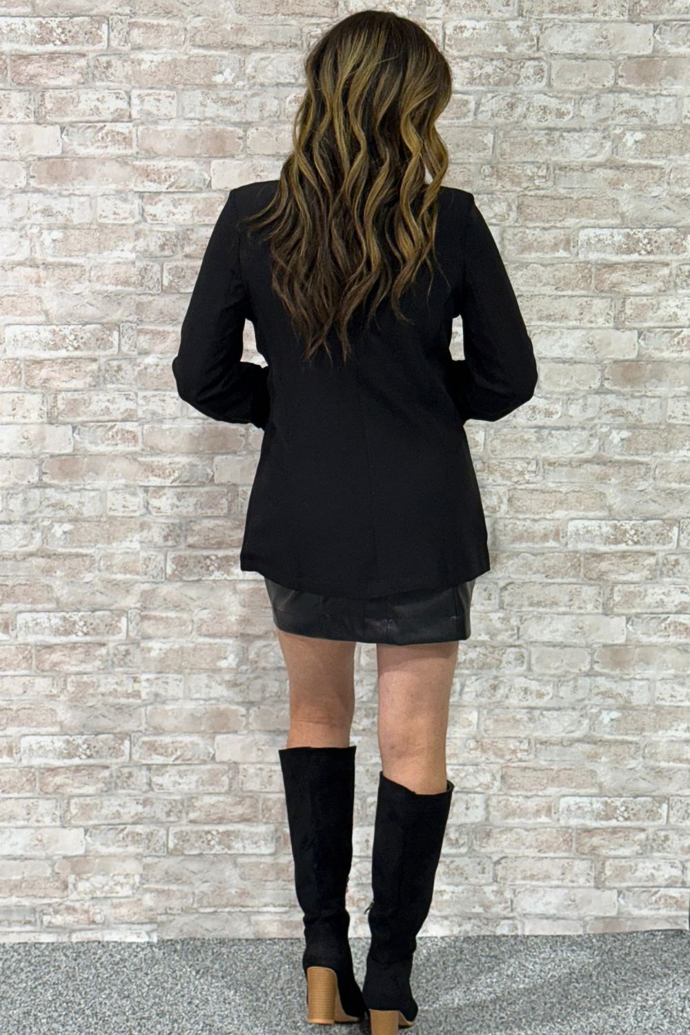 The Line Drawn – Faux Leather Mini Skirt