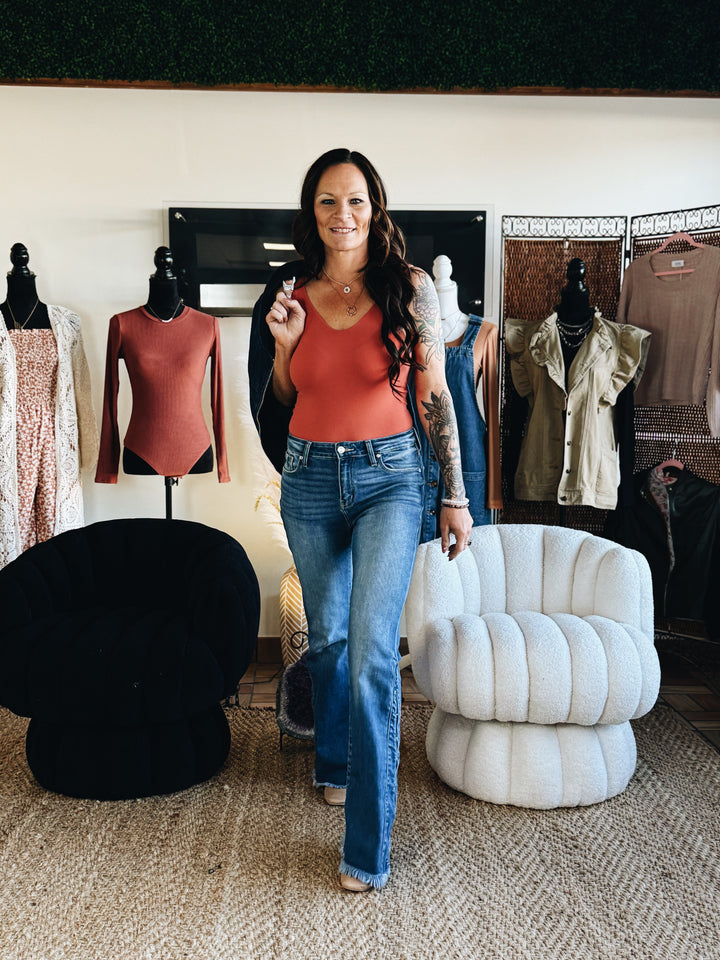 The Ever After Double-Layer Bodysuit (Color: Cherry Pink)
