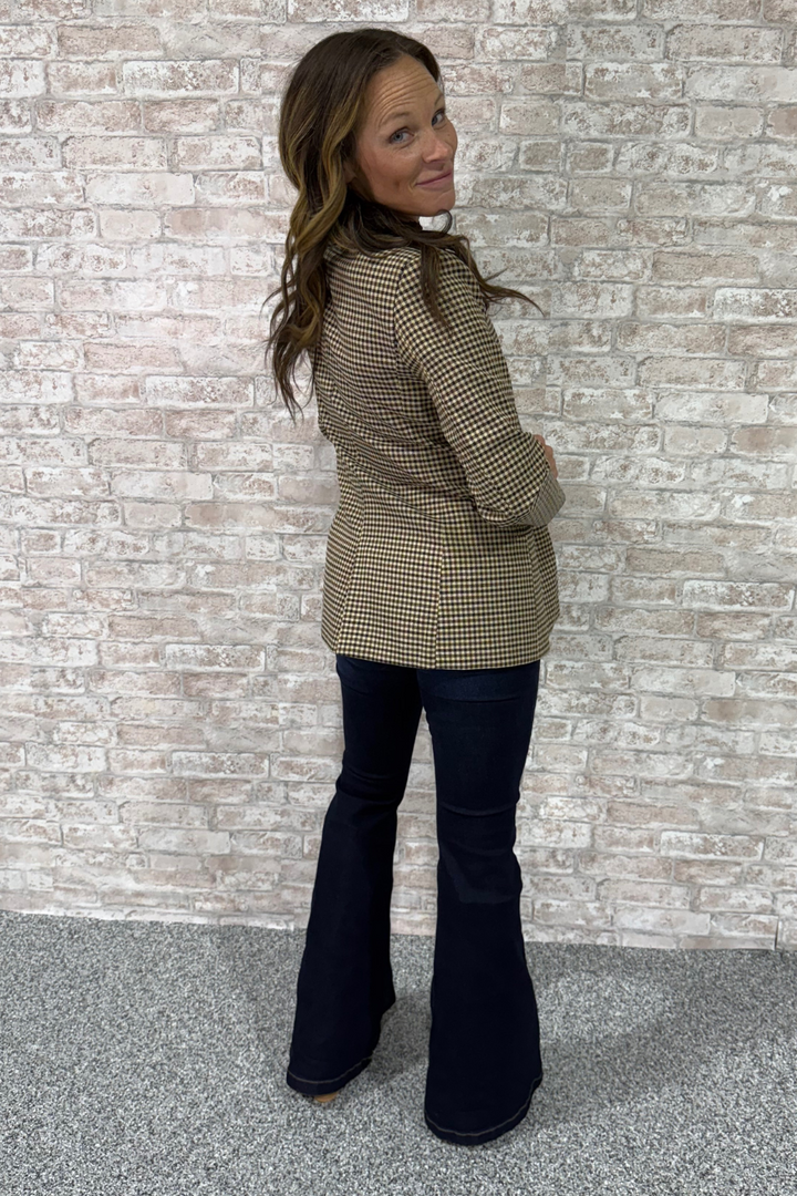The Checked One – Structured Gingham Blazer