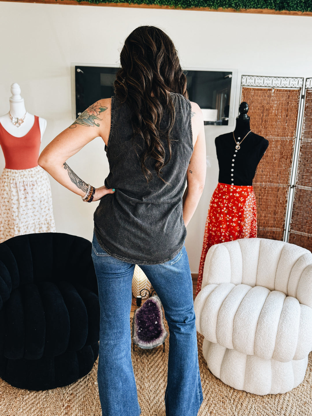 The Free Bird Graphic Tank (Black)