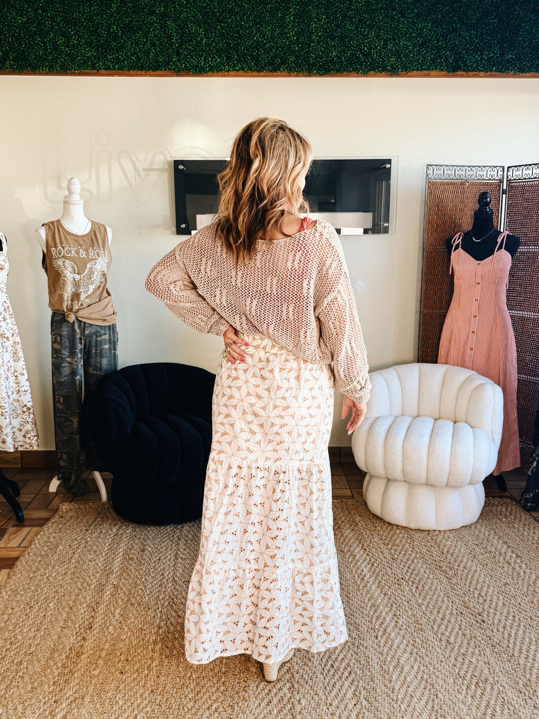 The Open Weave Drift Sweater