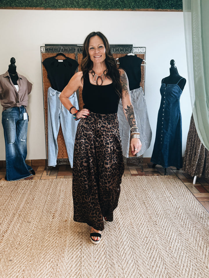 Untamed Elegance Satin Trousers