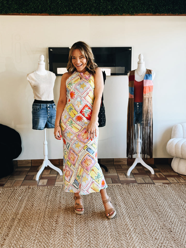 Sunspell Patchwork Midi Dress