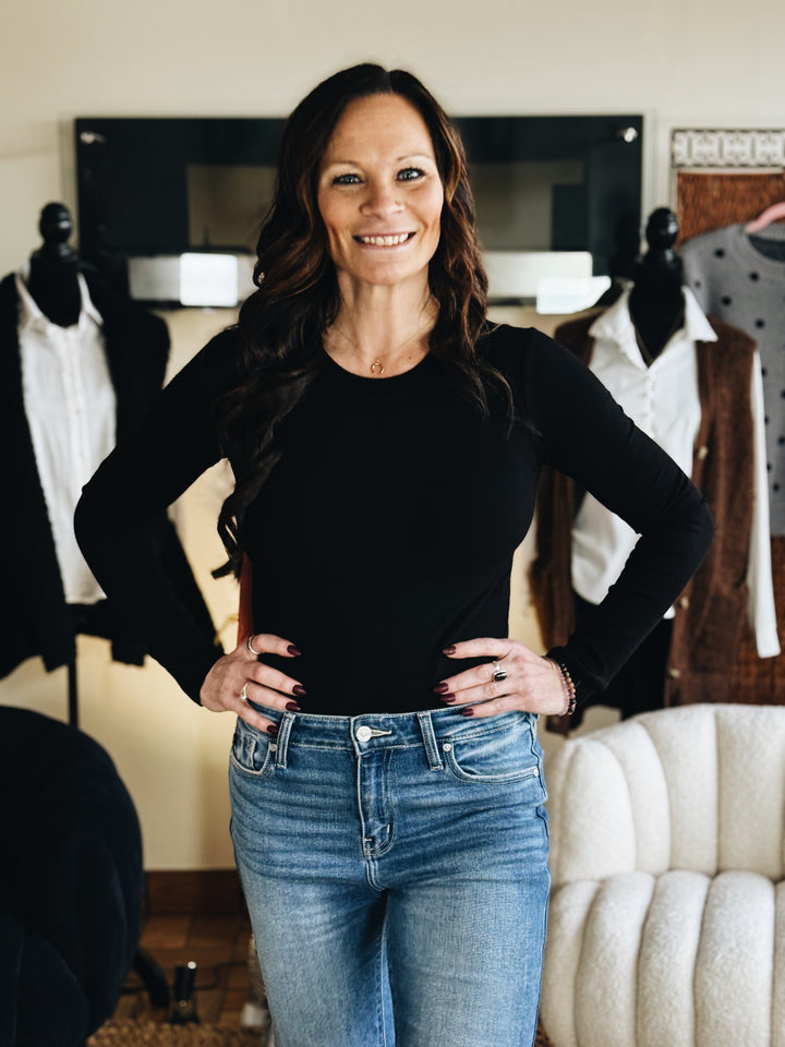 The Steady Flame Bodysuit (Color: Black)