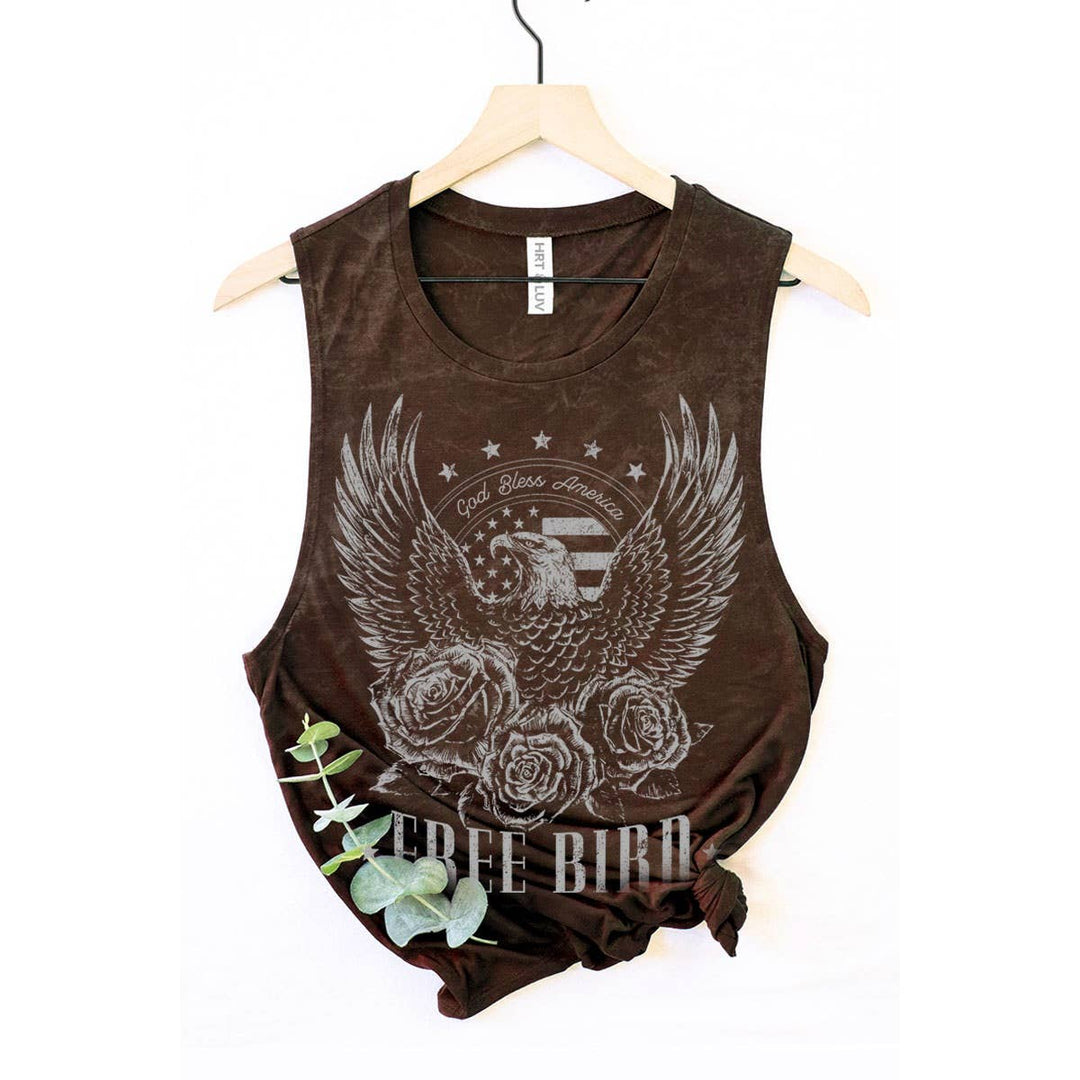The Free Bird Graphic Tank (Red)