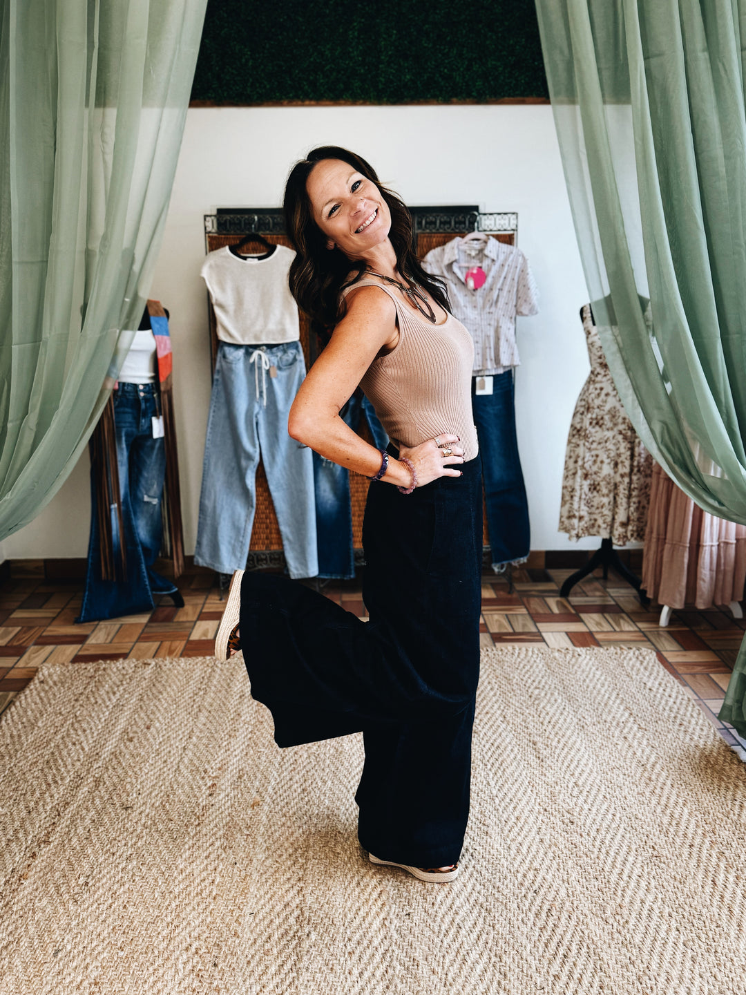 Blue Hour Wide Leg Jeans