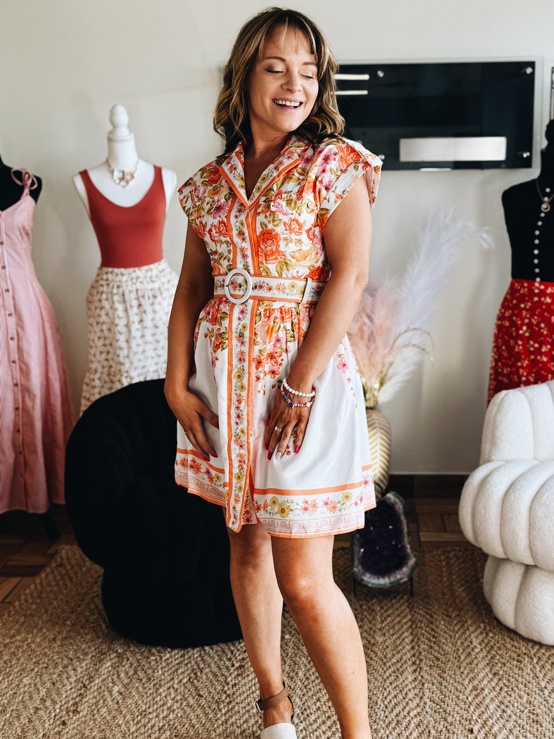 The Garden Party Belted Dress