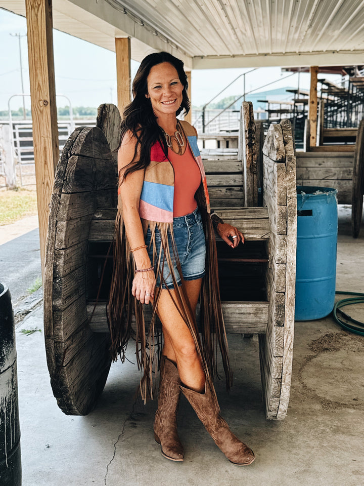 Painted Desert Fringe Vest