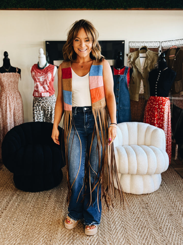 Painted Desert Fringe Vest