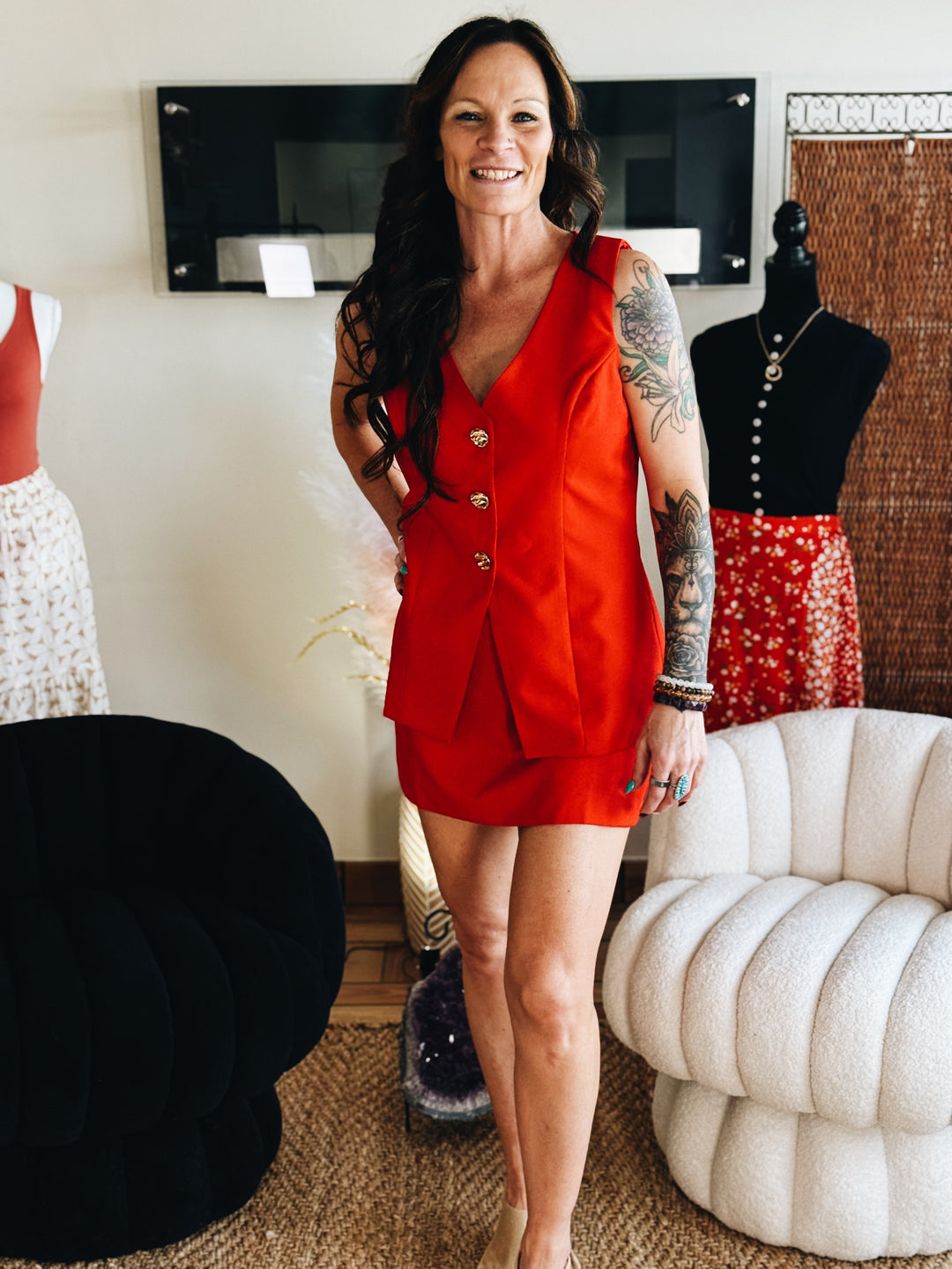 The Red Alert Skort Set